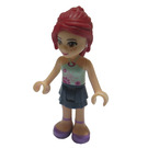 LEGO Mia with Aqua Paw Print Top and Dark Blue Skirt Minifigure