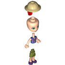 LEGO Mia with Azure and Purple Top with Pith Helmet Minifigure