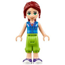 LEGO Mia med Blå Skjorta med Grön Cargo Pants Minifigur