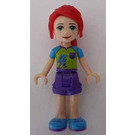 LEGO Mia with Lightning Bolt Shirt and Red Hair Minifigure