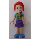 LEGO Mia med Lightning Bolt Skjorta och Röd Hår Minifigur