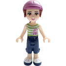 LEGO Mia with Lime Striped Top and Dark Blue Trousers Minifigure