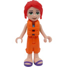 LEGO Mia with Lime Zip Top and Life Jacket Minifigure