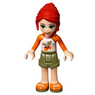 LEGO Mia mit Orange Acorn oben Minifigur