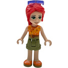 LEGO Mia with Orange Lightning Bolt Top and Sunglasses Minifigure