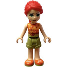 LEGO Mia with Orange Lightning Bolt Top Minifigure