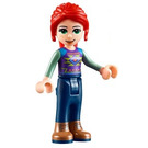 LEGO Mia met Paars Geometric Top en Blauw Broek Minifiguur