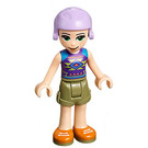 LEGO Mia with Purple Geometric Top and Helmet Minifigure