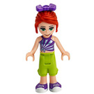 LEGO Mia with Purple Striped Top and Lime Trousers with Bow Minifigure