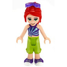 LEGO Mia with Purple Striped Top and Lime Trousers with Sunglasses Minifigure