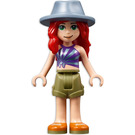 LEGO Mia with Purple Striped Top and Sand Blue Hat Minifigure