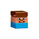 LEGO Micromob Steve (Short) with Reddish Brown Hair and Dark Azure Body Minifigure