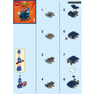 LEGO Mighty Micros: Captain America vs. Rood Skull 76065 Instructions