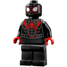 LEGO Miles Morales (Spider-Man) with Gray Head Webbing and Red Hands Minifigure