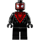 LEGO Miles Morales (Spider-Mann) med Rød Hode Webbing og Svart Hender Minifigur