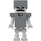 LEGO Minecraft Skeleton with Flat Silver Helmet and Armor Minifigure