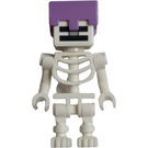 LEGO Minecraft Skeleton with Medium Lavender Helmet Minifigure