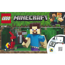 LEGO Minecraft Steve BigFig mit Parrot 21148 Instructions