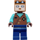 LEGO Miner with Reddish Brown Top Minifigure