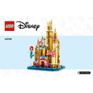 LEGO Mini Disney Ariel's Castle Set 40708 Instructions