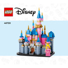 LEGO Mini Disney Sleeping Beauty Castle Set 40720 Instructions
