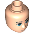 LEGO Minidoll Head with Blue Eyes and Closed Mouth (16549 / 92198)
