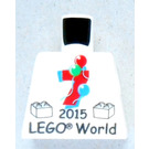 LEGO Minifig Torso ohne Arme mit LEGO World 2015 und 7 Muster (973)