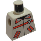 LEGO Minifig Torso ohne Arme mit RES-Q Orange Pockets und Logo (973)