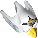 LEGO Minifigure Eagle Head with Yellow Beak, Gold Tiara and Blue Feathers (12549)