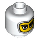 LEGO Minifigure Kopf mit Sturmhaube mit Groß Eyes (Sicherheitsbolzen) (3626)