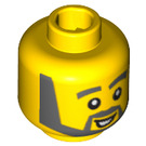 LEGO Minifigure Head with Decoration (Safety Stud) (14910 / 51519)