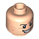 LEGO Minifigure Head with Decoration (Safety Stud) (3626 / 89784)