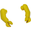 LEGO Minifigure Left and Right Arm with Hand - paired (Basketball Arms) (43369)