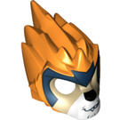 LEGO Minifigure Lion Head with Tan Face and Dark Blue Headpiece (11129)