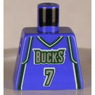 LEGO Minifiguur NBA Torso met NBA Milwaukee Bucks #7 Toni Kukoc