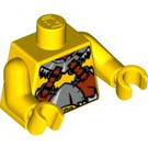 LEGO Minifigure Torse Viking avec Argent Armor et Straps (973 / 76382)