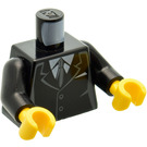 LEGO Minifigure Torso with Suit Jacket over White shirt with Black Tie (73403 / 76382)