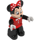 LEGO Minnie Mouse with Red Top and Red Bow Duplo Figure