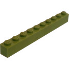 LEGO Modulex Ladrillo 1 x 10 con M en Espigas