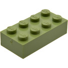 LEGO Modulex Klods 2 x 4 med LEGO på knops