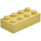 LEGO Modulex Backstein 2 x 4 mit M auf Bolzen