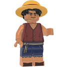LEGO Monkey D. Luffy with Hat and Closed Mouth Minifigure
