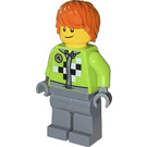 LEGO Monster Truck Driver, Lime Vest Outfit Minifigure