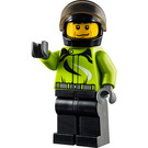 LEGO Monster Truck Driver with Black and White Swirls Minifigure