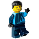 LEGO Monster Truck Driver with Black Coiled Hair Minifigure