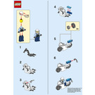 LEGO Motorfiets Cop 952001 Instructions