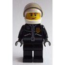 LEGO Motorfiets Cop met Helm Minifiguur