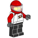 LEGO Moto Conductor con Rojo Casco Minifigura