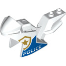 LEGO Motorcycle Fairing with 'POLICE' and Star Logo (18895 / 67291)