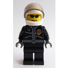 LEGO Motorrad Polizist mit Leather Jacke Minifigur